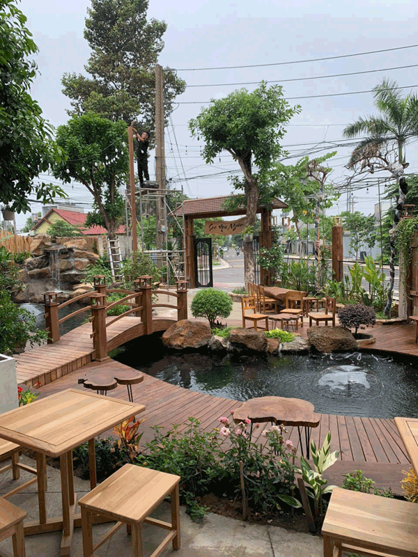 Sang quán cafe sân vườn siêu đẹp