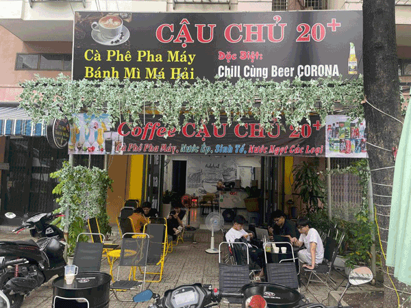 Sang quán cà phê chung cư đồng Diều, Q8