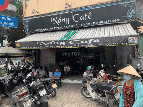 Sang mặt bằng quán kinh doanh cafe góc 2 MT Quận 5