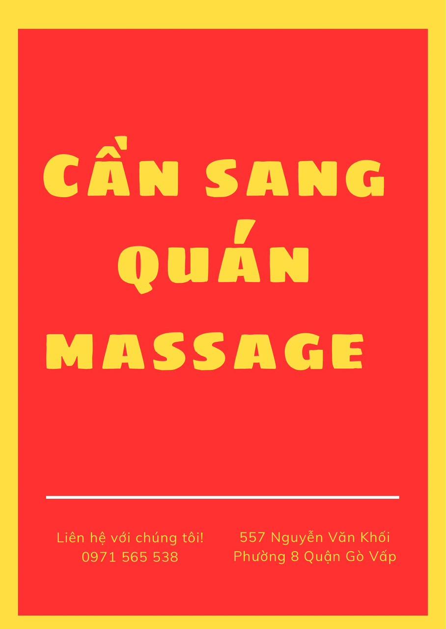 Sang cơ sở massage ở 557 Nguyễn Văn Khối p 8 Gò Vấp