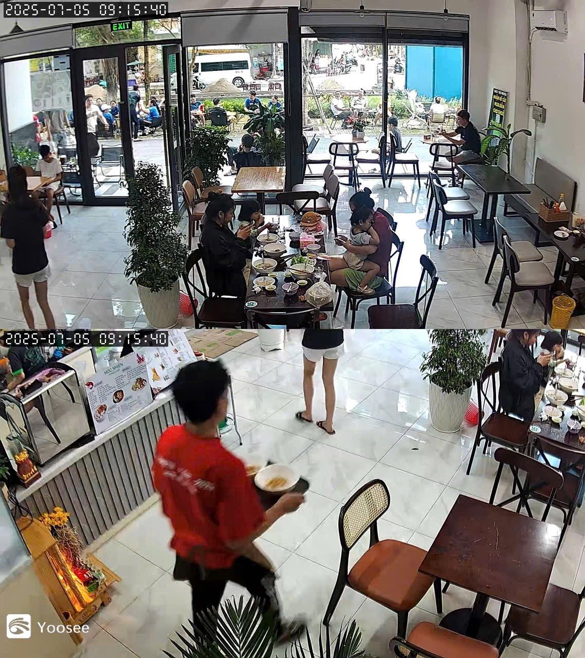 Sang quán cà phê đồ ăn sáng