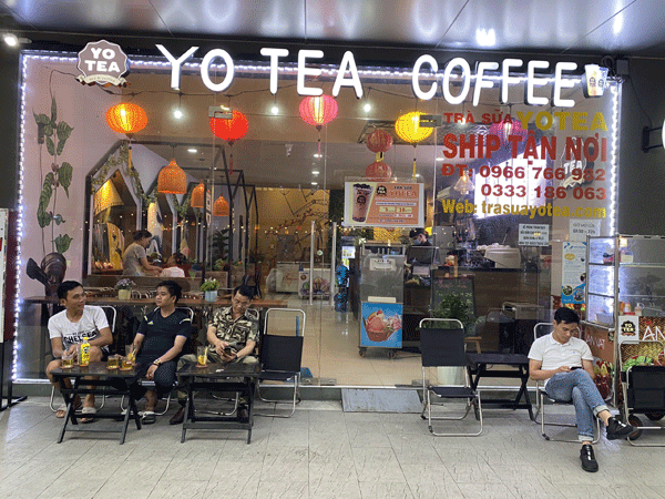 Sang Quán cafe $ trà sữa thương hiệu Pozaa $ Yotea