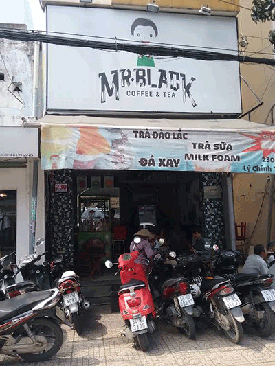 Sang quán Cafe Mr. Black Coffee& Tea quận 3
