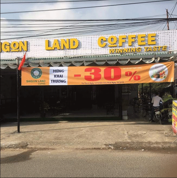 Sang quán Cafe SaiGon Land Khu Chiêu Liêu , Dĩ An