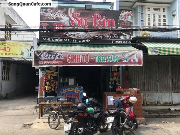 Sang quán cafe trước mặt trường học quận Gò Vấp
