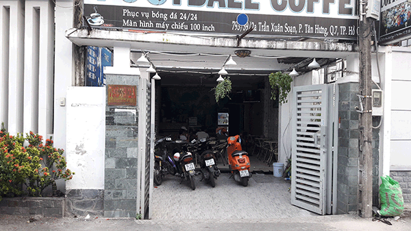 Sang quán cafe và 15 phòng trọ đường Trần Xuân Soạn, Q.7