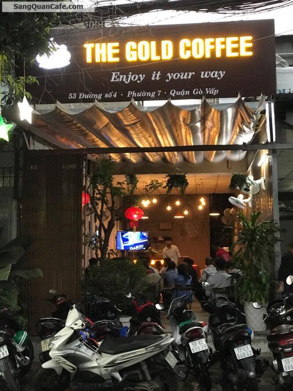 Sang quán cafe vị trí đẹp quận Gò Vấp