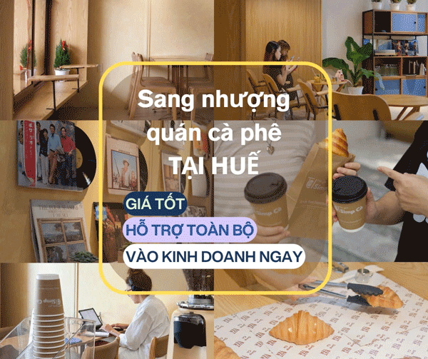 Sang quán cafe tại tỉnh Thừa Thiên Huế