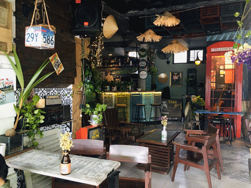 cho thuê quán cafe sẵn, ngang 6m, sâu 10m