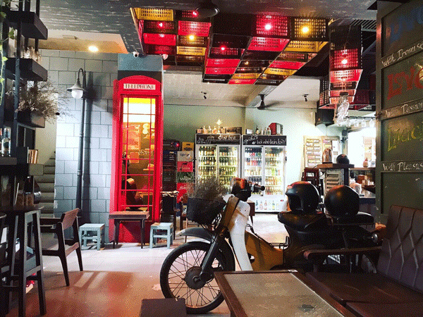 cho thuê quán cafe sẵn, ngang 6m, sâu 10m
