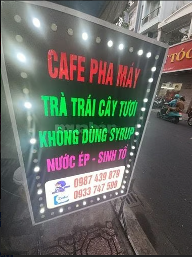 SANG QUÁN CAFE – TRÀ SỮA – NƯỚC ÉP MẶT TIỀN ĐƯỜNG TÂN VĨNH, QUẬN 4