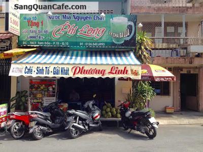 Cần sang quán cafe, sinh tố, quận 10