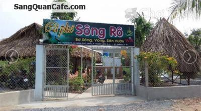 Cho thuê quán cafe sân vườn mái lá bờ sông