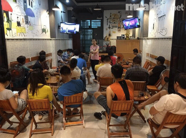 Không người quản lý cần sang nhượng quán  Cafe MB đẹp, Vỉa hè rộng