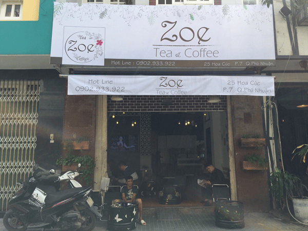 Mình cần sang quán cafe Zoe tại đường Hoa Cúc