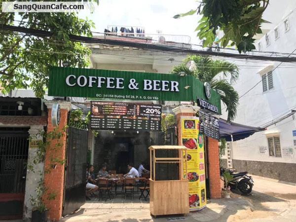 Sang cafe 2 mặt tiền rất thuận tiện cho kinh doanh