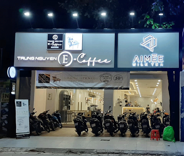 Sang gấp 2 quán cafe Trung Nguyên E Coffee - TRÀ SỮA MT Tô Ký q12