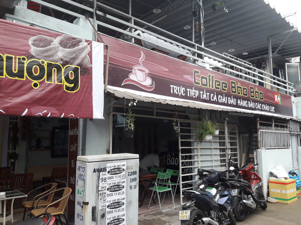 Sang gấp quán cafe bóng đá, sân thượng Quận Gò Vấp