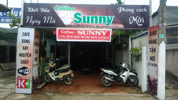 Sang gấp quán cafe ghế gỗ