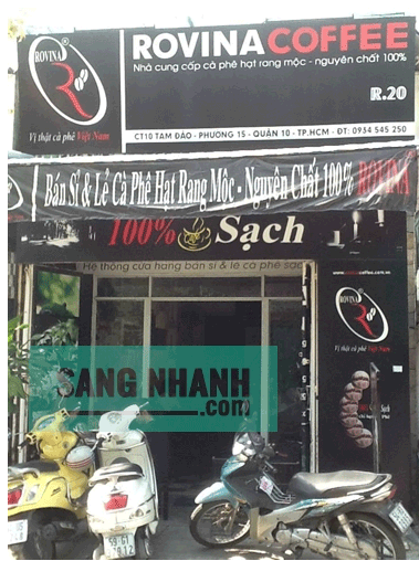 Sang gấp quán cafe quận 10