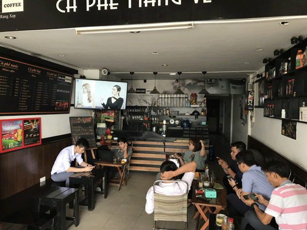 Sang quán cà phê thương hiệu milano