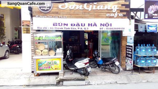 Sang quán cafe cơm văn phòng trung tâm quận 3