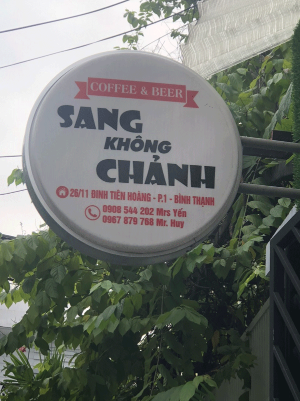 Sang quán cafe Đinh Tiên Hoàng, Quận Bình Thạnh