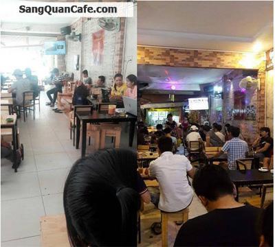 Sang quán cafe ghế gỗ 2 mặt tiền