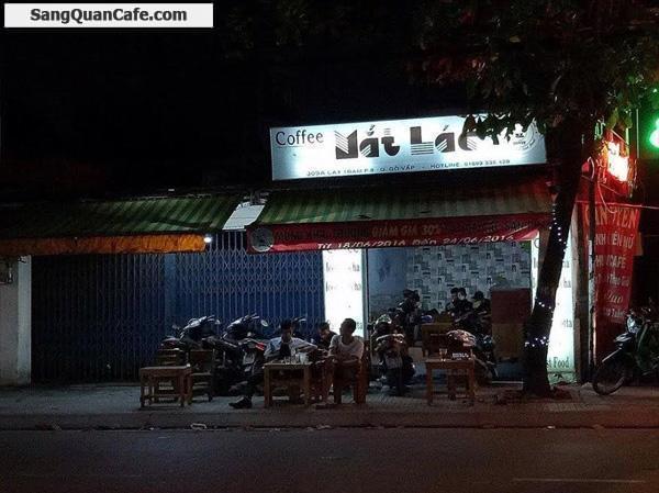 Sang quán cafe ghế gỗ mặt tiền Cây Trâm