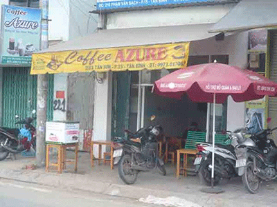 Sang quán cafe ghế gỗ quận Tân Bình