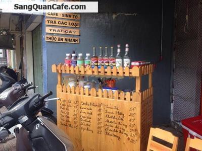 Sang quán cafe ghế gỗ vỉa hè giá rẻ