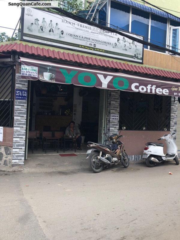 Sang quán cafe góc 2 mặt tiền quận Gò Vấp