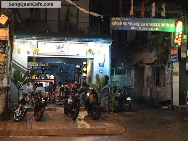 Sang quán cafe Mặt bằng vị trí đẹp, 2 mặt tiền