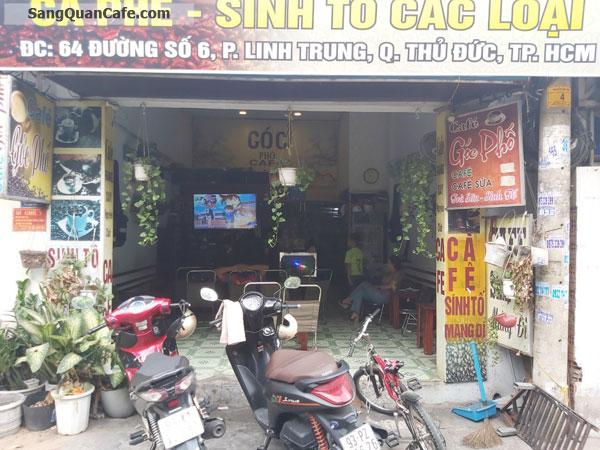 Sang quan cafe mặt tiền đường lớn