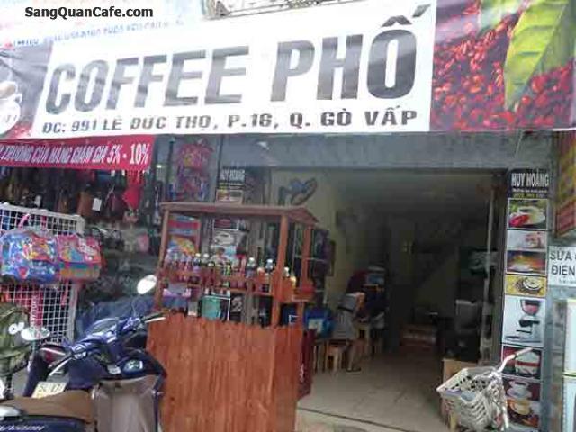 Sang quán cafe mặt tiền Lê Đức Thọ