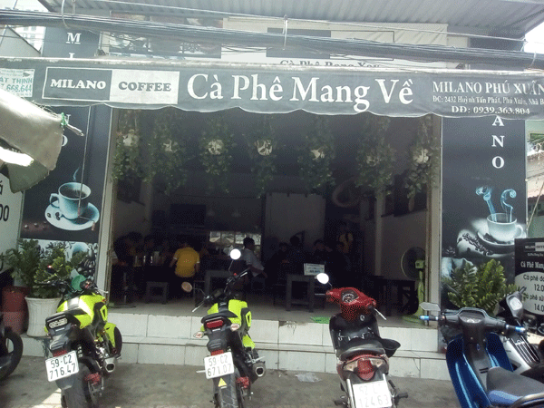 Sang quán cafe Milano Nhà Bè