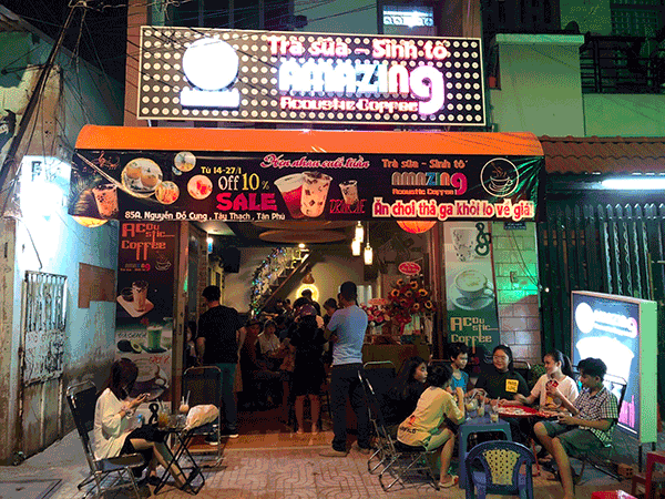 Sang quán cafe, trà sữa, sinh tố