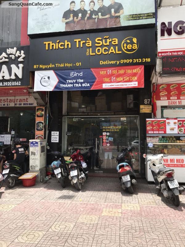 Sang Quán trà sữa mặt tiền 87 Nguyễn Thái Học, quận 1