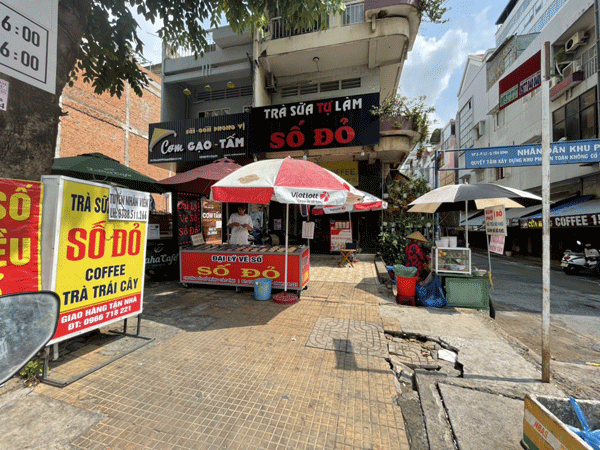 Sang quán trà sữa Mặt Tiền Cộng Hoà, Tân Bình